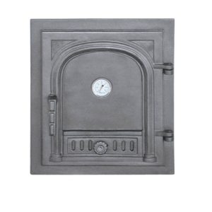 Drzwiczki żeliwne do pieca chlebowego DW 2T z termometrem DW2T 300x300 - Drzwiczki żeliwne do pieca chlebowego DW 2T z termometrem